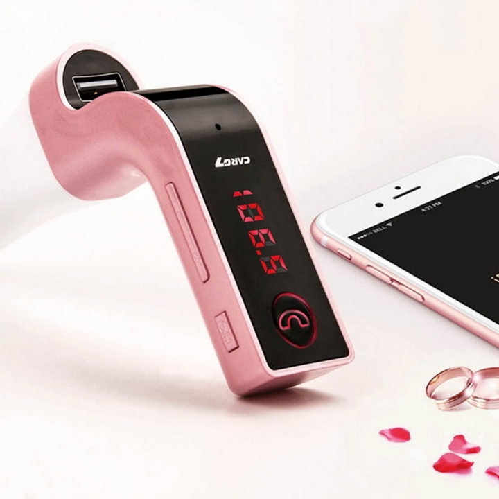 Car MP3 Music Player Wireless Call FM Transmitter Support USB Disk TF Card Fast Charging Charger