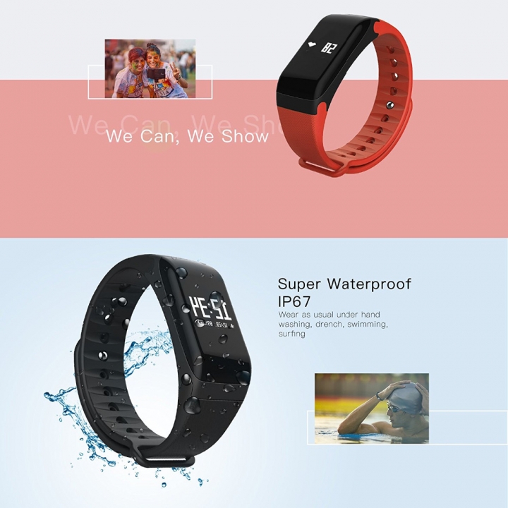 Smart Band Fitness Tracker Heart Rate Monitor Blood pressure Smart Bracelet Sleep Monitor Watch