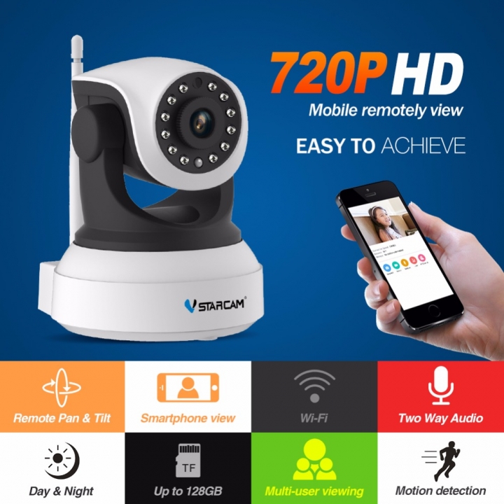 Wireless Security Camera WIFI IP Camera HD Indoor Home System Remote View Detection Night Vision