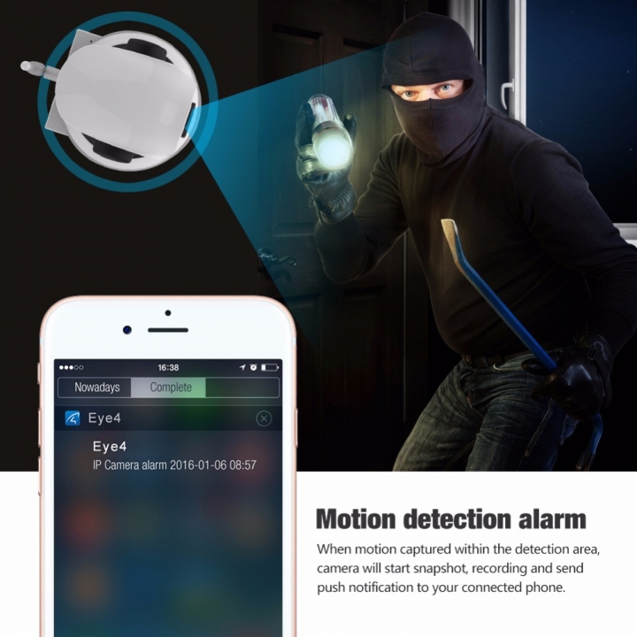 Wireless Security Camera WIFI IP Camera HD Indoor Home System Remote View Detection Night Vision