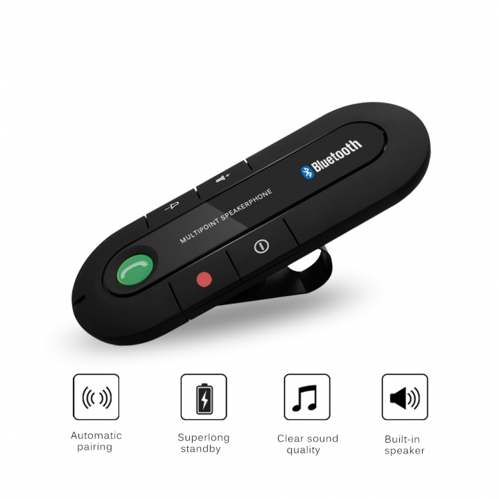 Car Bluetooth Speakerphone MP3 Music Player Wireless Bluetooth Handsfree Car Kit Audio Receiver