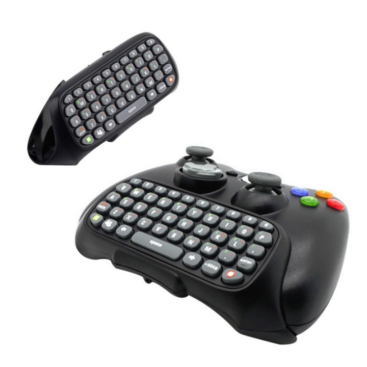 Wireless Chatpad Messenger Keyboard Keypad for XBOX 360 Controller(Black)