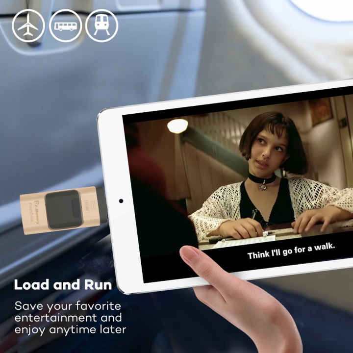 USB FLASH DRIVE OTG Pen Drive 3 in 1 u disk for apple iphone Memory stick android USB 2.0 pendrive