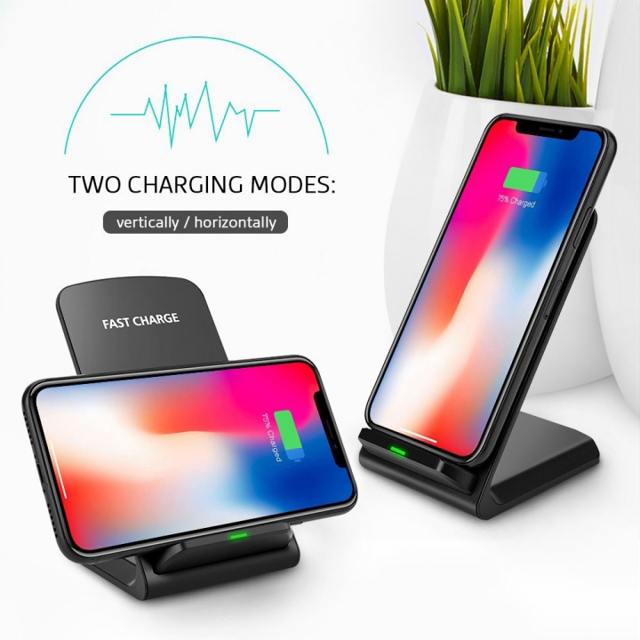 For Samsung S9 S8 mix2s iPhone X 8 Qi Wireless Charger Fast Charging Holder  Phone Fast Charger