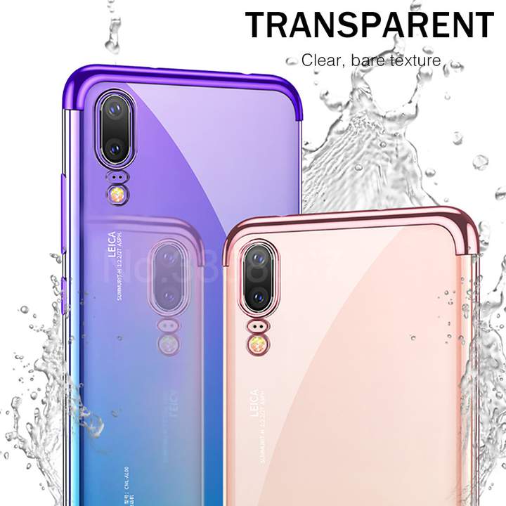 Luxury Transparent Slim Case For Huawei P20 Pro P20  Lite Nova 3E Phone Silicone Cover Case Shell