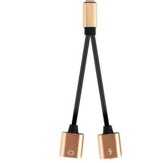 For Lightning Earphone Jack Lightning Charger Adapter Audio Charger for iPhone 7 7 Plus