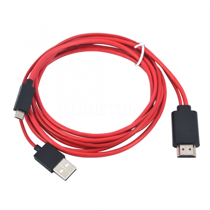 High Speed Micro USB to HDMI HDTV Adapter 2M Cable Audio Cables For Phone For Mobile Phone
