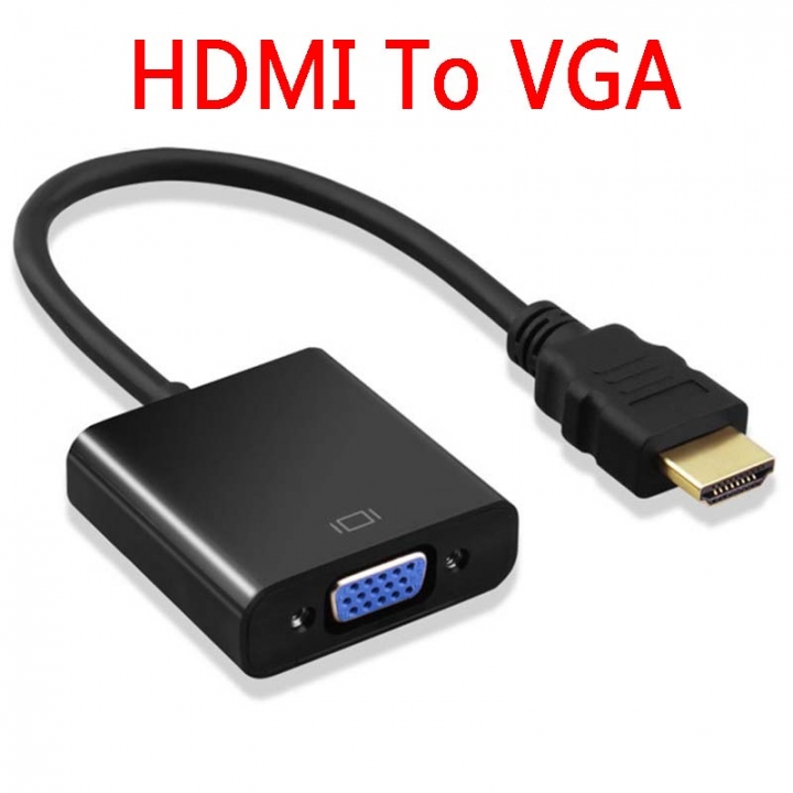HDMI to VGA Adapter Cable Converter Adapter Support 1080P with Audio Cable for Laptop TV PC Monitor