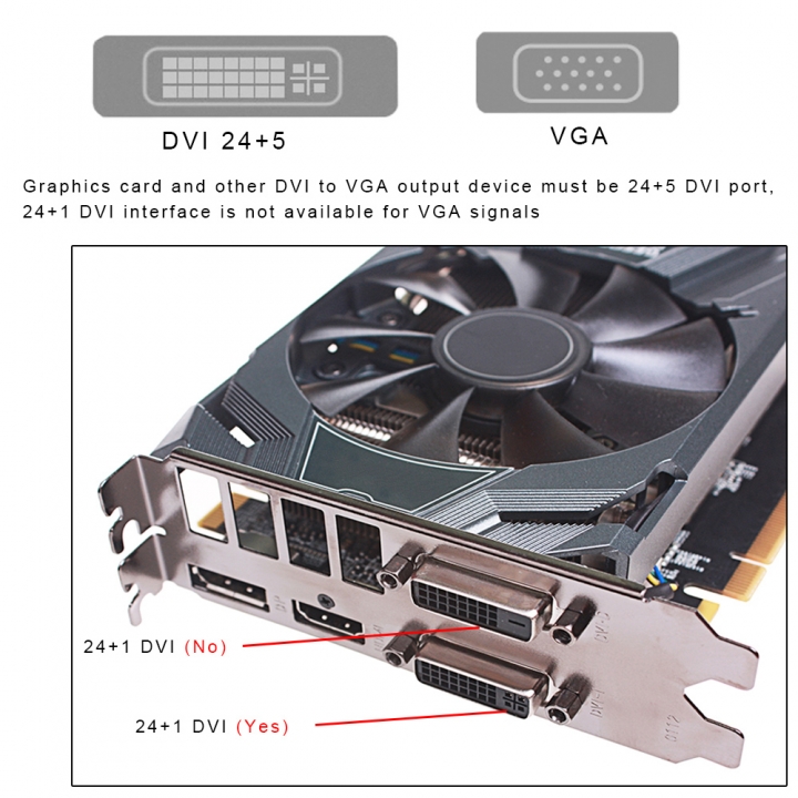 DVI 24+5 Male DVI   to VGA Female Converter HDMI to ATI DVI adapter VGA Adapter Convertor
