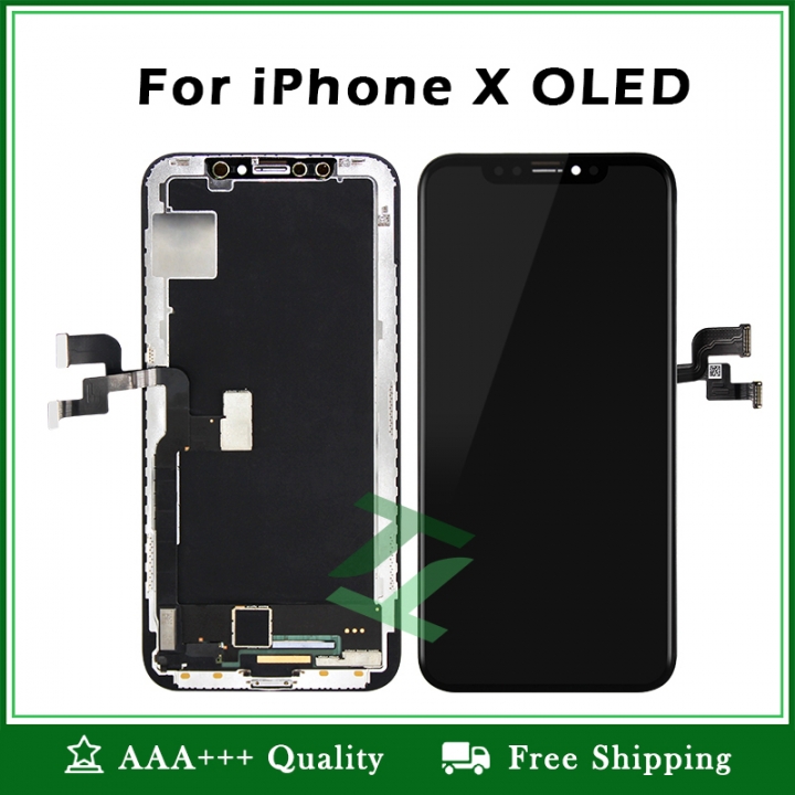 Quality LCD 5.8" No Dead Pixel Replacement for iPhone X OLED with Touch Screen Digitizer Assembly