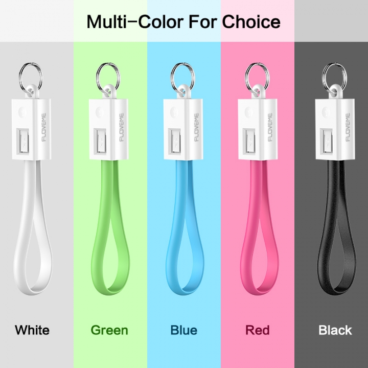 Universal Micro USB Cable For Samsung Xiaomi Huawei Mini Portable KeyChain Sync Data Cord Charger