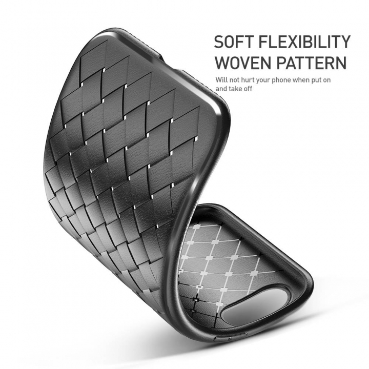 Soft Silicone Case For iPhone X 7 Luxury Phone Case For iPhone 7 8 6 6S Plus Grid Weaving Cover