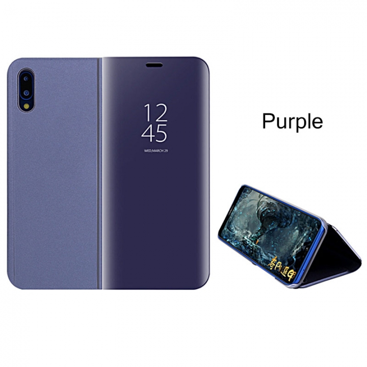 Mirror View Smart Case For Huawei P20 Pro Leather Stand Flip Case For Mate 10 Honor 9 Lite Cover