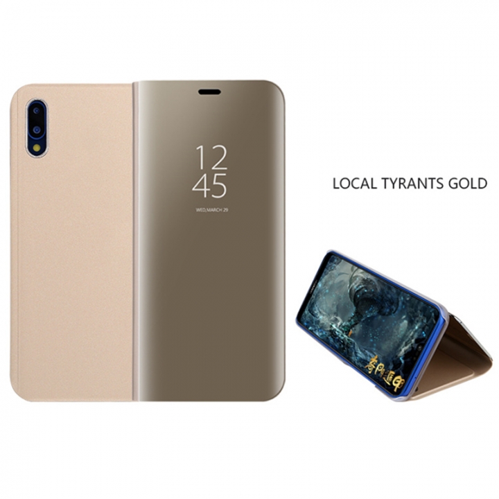 Mirror View Smart Case For Huawei P20 Pro Leather Stand Flip Case For Mate 10 Honor 9 Lite Cover