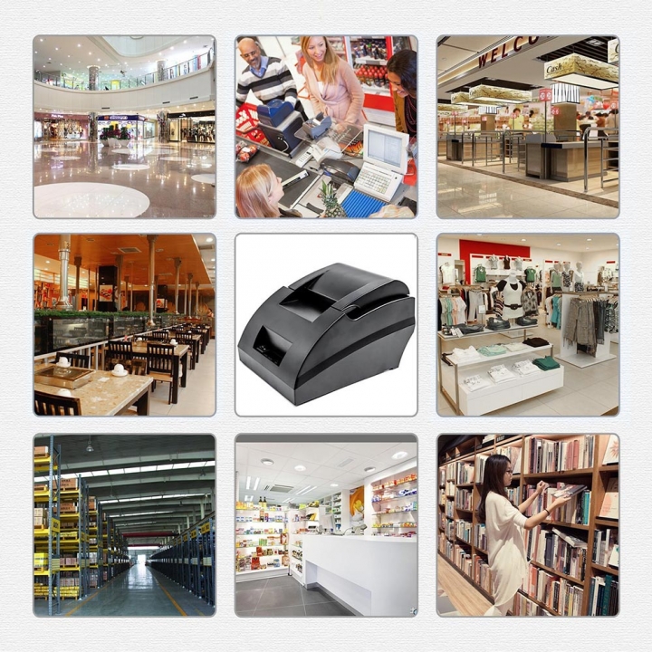 USB Interface POS 58mm Thermal Barcode Printer Receipt Bill Printer Ticket Thermal Printer Bill Printer
