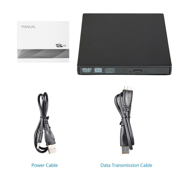 External CD DVD Drive Burner Player  DVD-ROM CD/DVD-RWReader Writer Recorder Portatil for Window PC