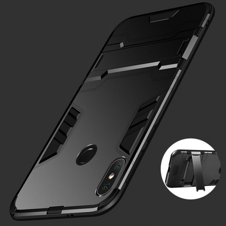 Xiaomi Redmi Case Hybrid Hard PC+TPU Rugged Armor Phone Cases For Redmi Note 5 4 4X With Stand Cover