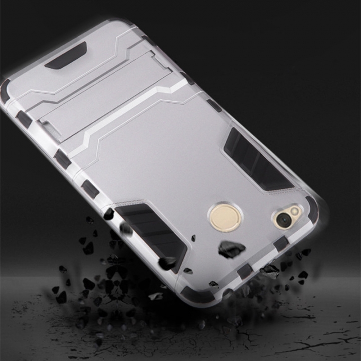 Xiaomi Redmi Case Hybrid Hard PC+TPU Rugged Armor Phone Cases For Redmi Note 5 4 4X With Stand Cover
