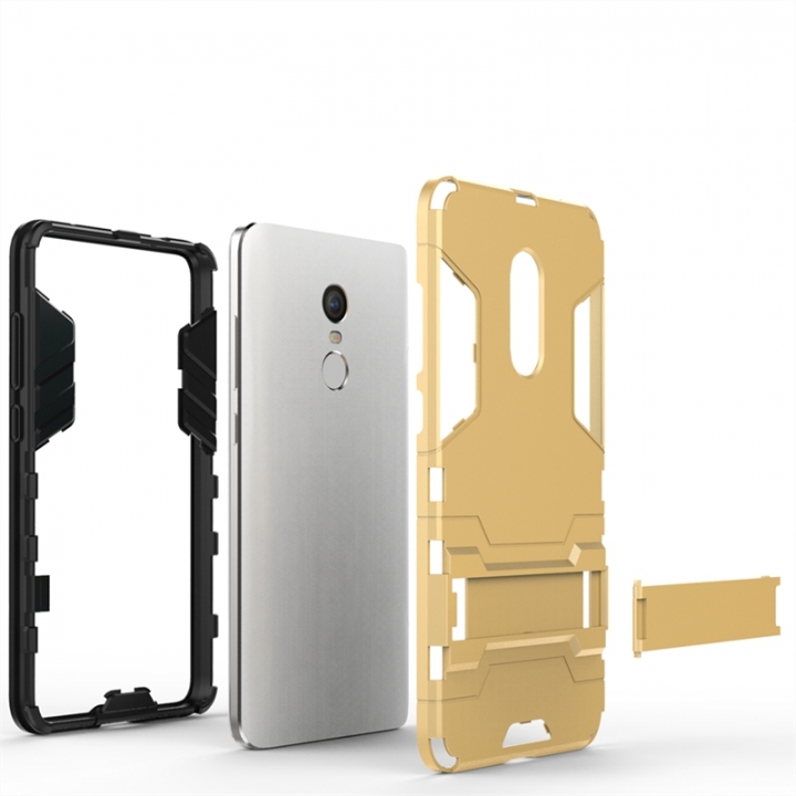 Xiaomi Redmi Case Hybrid Hard PC+TPU Rugged Armor Phone Cases For Redmi Note 5 4 4X With Stand Cover