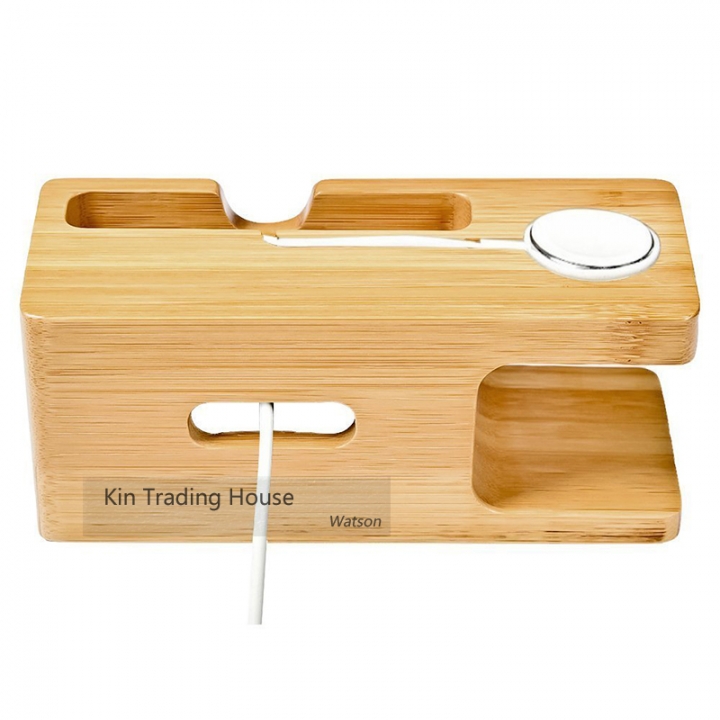 Wooden Charging Bracket Dock Station Stock Cradle Holder Stand More stable for iPhone Apple watch