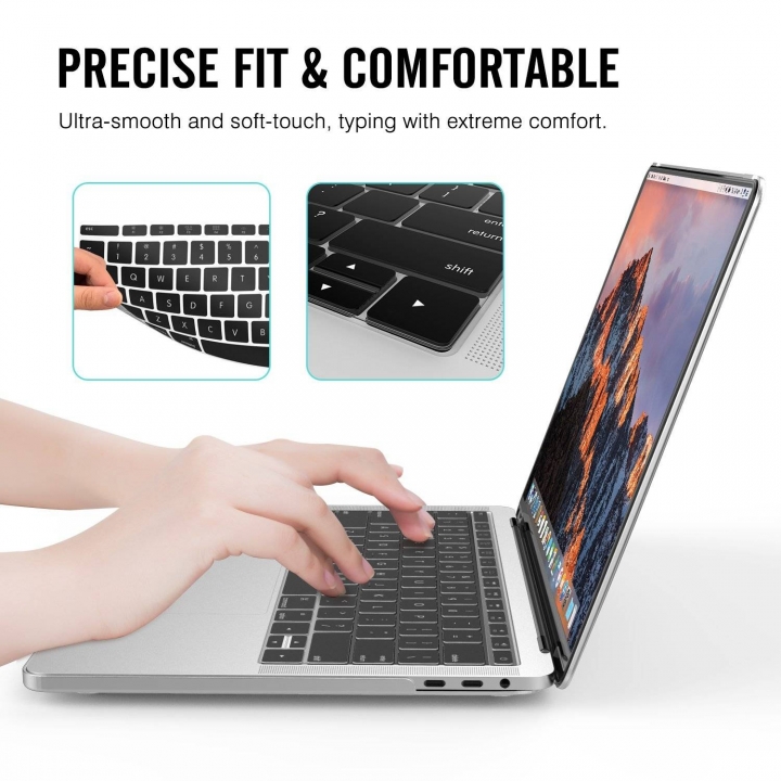 Macbook Keyboard Cover Silicone Skin for MacBook 12"/Air 11"/13"/Pro 13"/15" Retina Display Touch bar 13"/15" M1 Pro 13" Air 13"