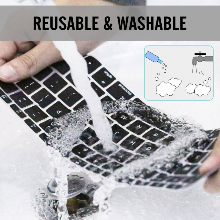 Macbook Keyboard Cover Silicone Skin for MacBook 12"/Air 11"/13"/Pro 13"/15" Retina Display Touch bar 13"/15" M1 Pro 13" Air 13"