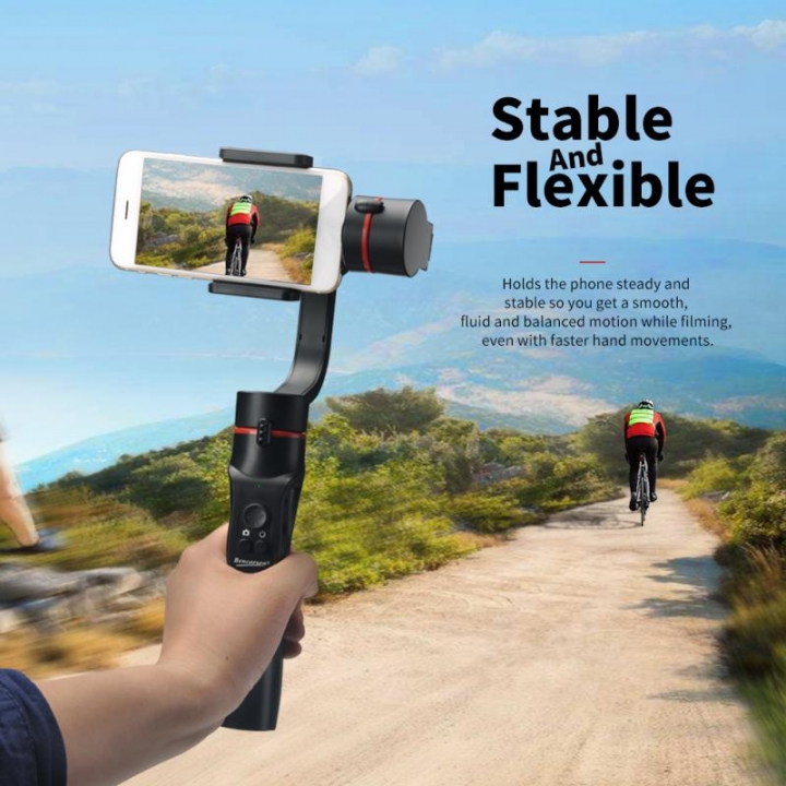 Smart Phone Stabilizing Gimbal Motorized Rechargeable 3-axis Handhold 360-degree panoramic shooting