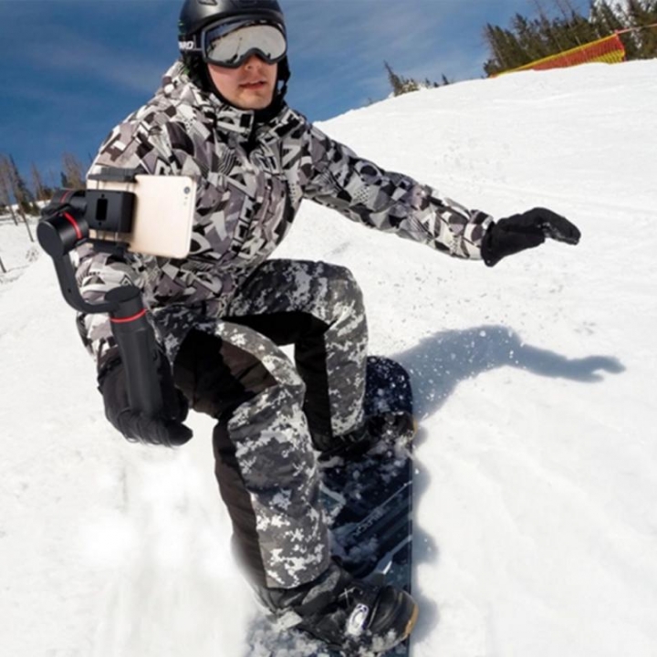 Smart Phone Stabilizing Gimbal Motorized Rechargeable 3-axis Handhold 360-degree panoramic shooting