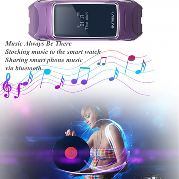 Smart Band  Bluetooth Earphone Heart Rate Monitor Smart Watch Health Bracelet with Music Player