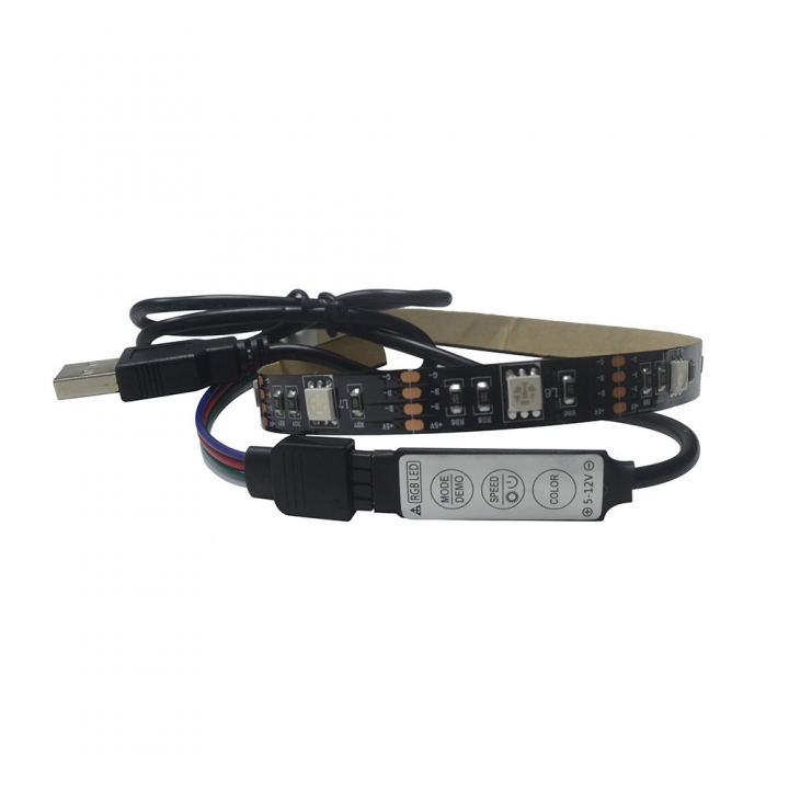 Super-Bright Strip Light Waterproof 5V 50/100/200cm  RGB LED Strip Light Bar TV Back Lighti USB Port