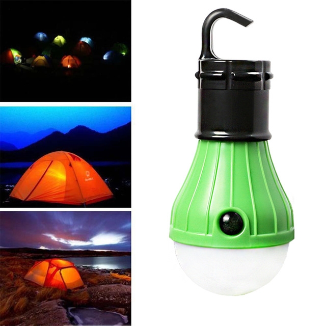 Mini Portable Lantern Tent Light LED Bulb Emergency Camp Lamp Waterproof Hanging Hook Flashlight