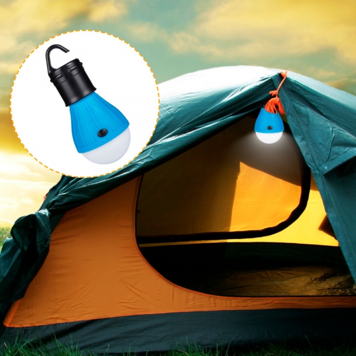 Mini Portable Lantern Tent Light LED Bulb Emergency Camp Lamp Waterproof Hanging Hook Flashlight