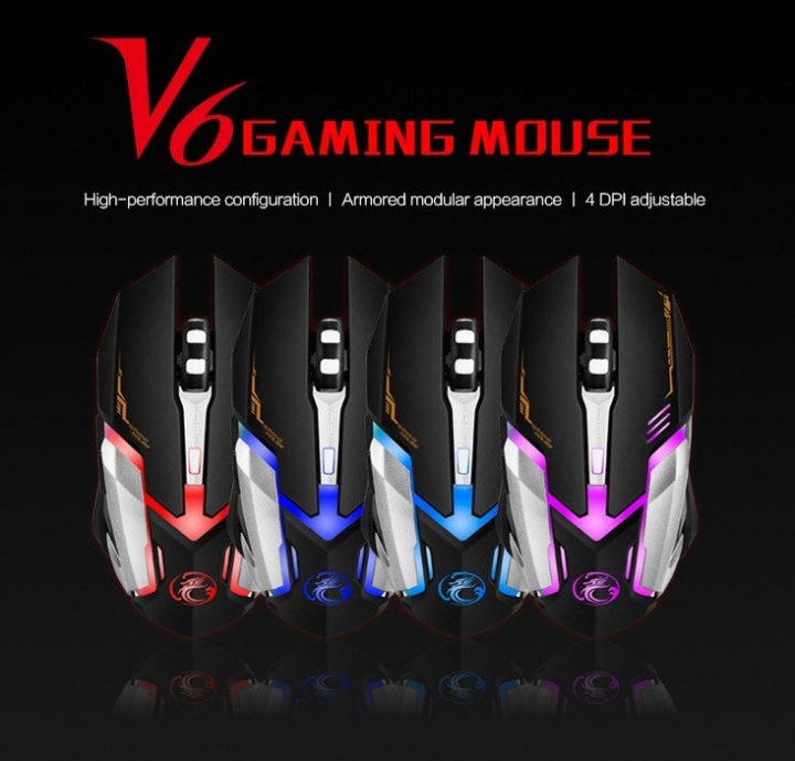 Professional Wired Gaming Mouse 2400DPI USB Wired Game Mouse Mice 6 Buttons Computer Gamer Mouse