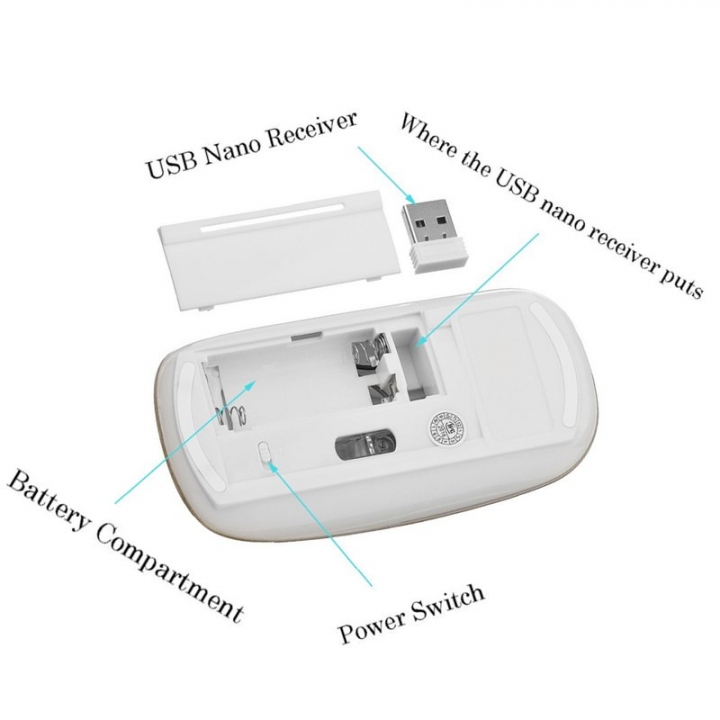 New Ultra Slim 2.4GHz Wireless Keyboard With Mouse Mice Kit Set For Desktop Laptop PC Computer