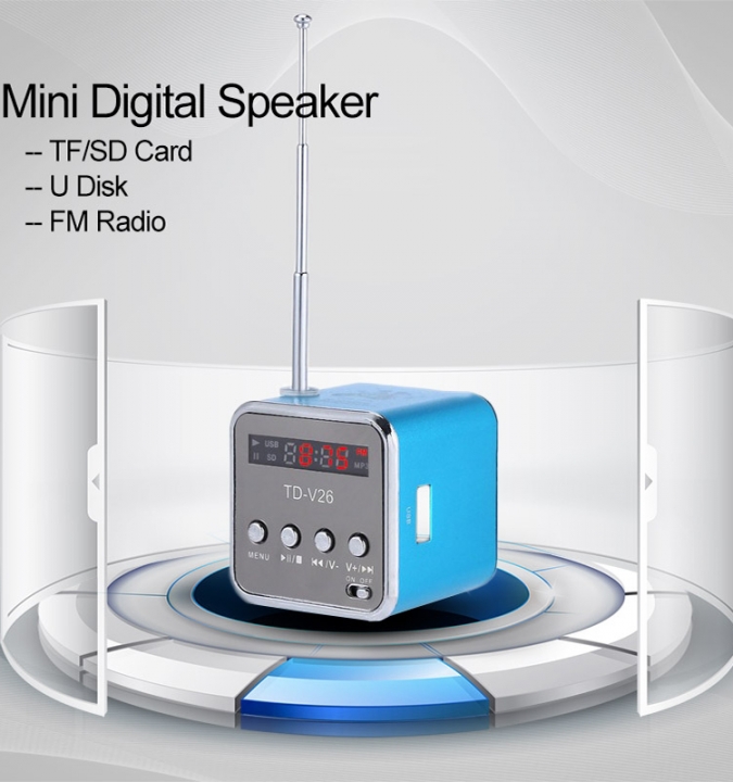 Mini Speaker Portable Micro SD TF Card USB Disk musicAmplifier Stereo Loudspeaker for PC Mobile MP3
