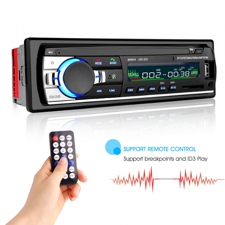 Bluetooth Car Audio Stereo Car Radio 12V FM Aux Input Receiver USB MP3 MMC WMA Car Radio Mp3 Player