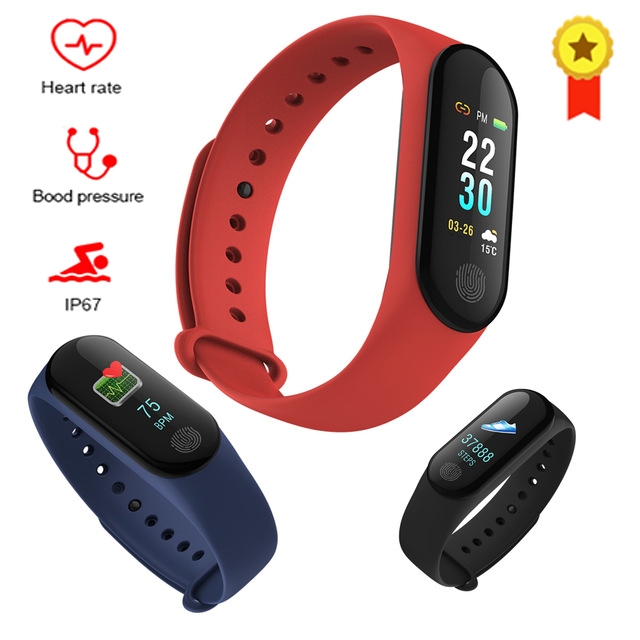 Smart bracelet Watch band Color heart rate monitor Blood pressure Fitness Tracker Smart Wristband