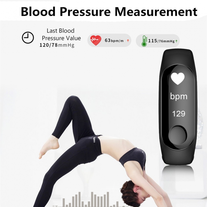 Smart bracelet Watch band Color heart rate monitor Blood pressure Fitness Tracker Smart Wristband