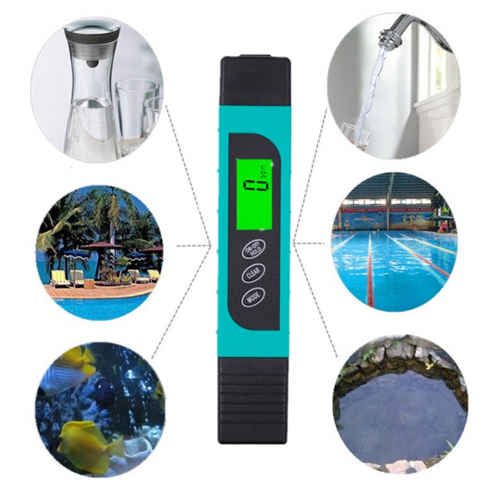 TDS EC Meter Temperature Tester pen 3 In1 Function Conductivity Water Quality Measurement Tool