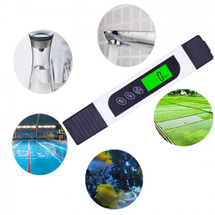 TDS EC Meter Temperature Tester pen 3 In1 Function Conductivity Water Quality Measurement Tool