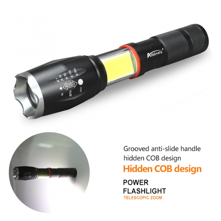 Multifunction Led flashlight 8000 Lumens Torch hidden COB design flashlight tail super magnet