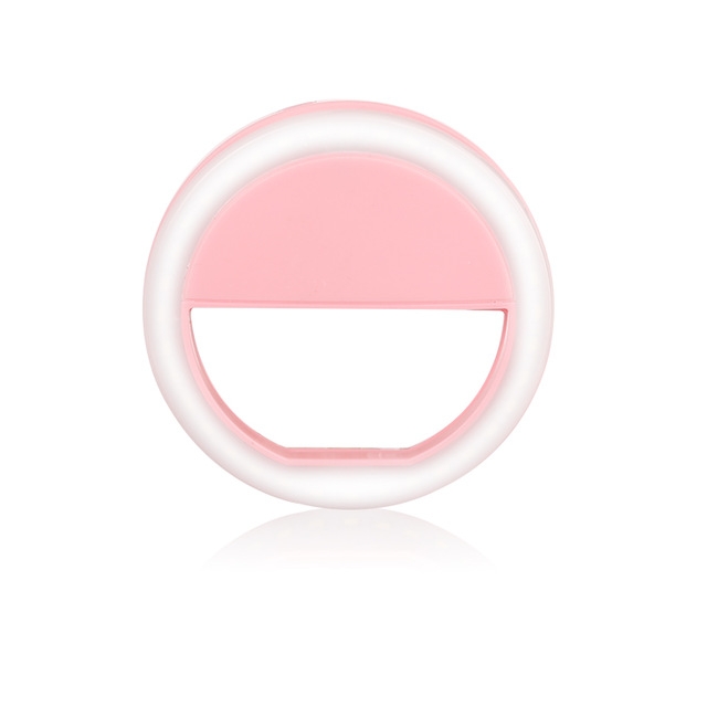 Mini Phone Selfie LED Ring Light Spotlight 36 LED Flash Light Pocket Clip Photography Smartphone