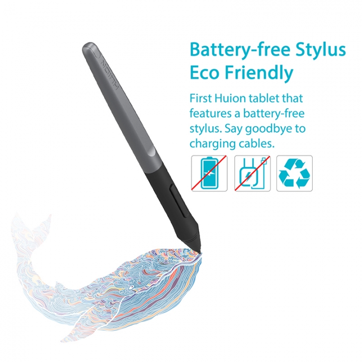 HUION H950P Ultrathin Graphic Tablet Digital Tablets Drawing Pen Tablet with Battery-Free Stylus