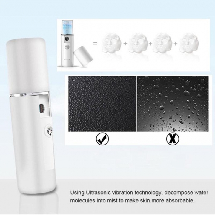 Mini Nano Steamer Hydrating Skin Face Care Machine Mist Spray Nano Mister Portable  Face Sprayers