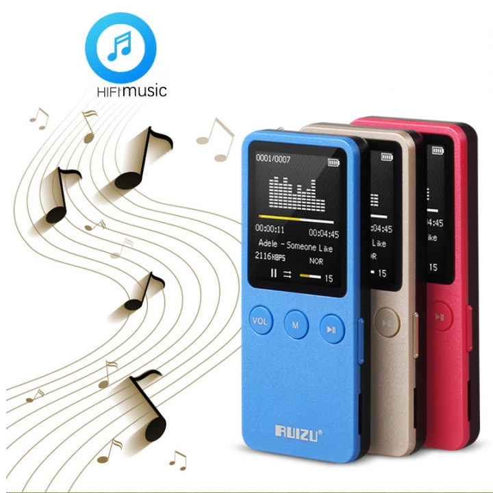 RUIZU X08 8GB MP3 Music Video Player Support 64GB TF Card With High Sound Quality Voice Recorder
