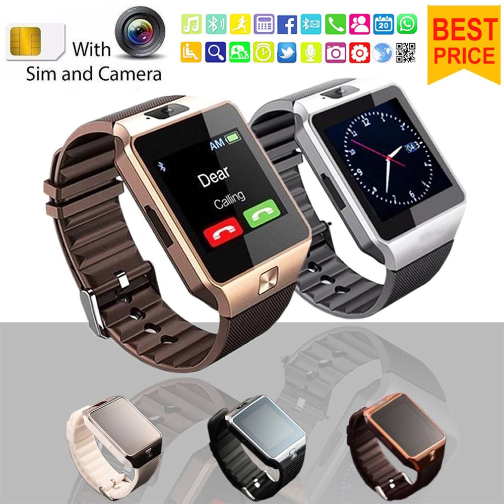 SmartWatch Digital Wrist Luxury Men Bluetooth Electronics SIM Card Sport Smart watch for Phone