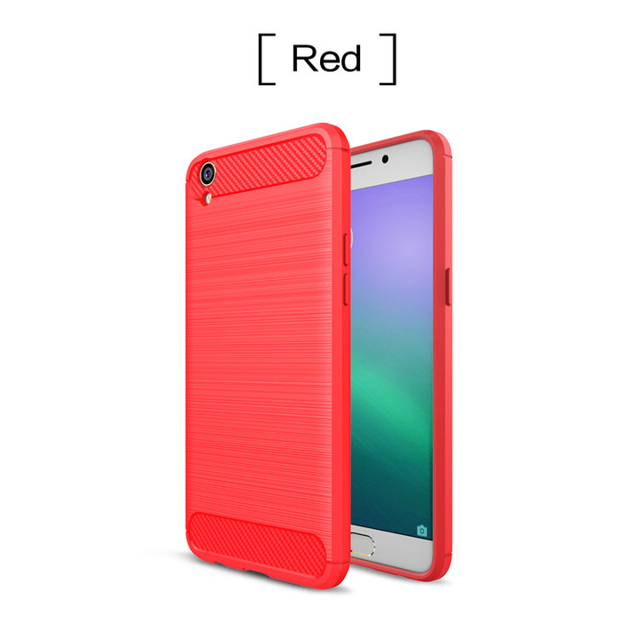 For OPPO R9S R11 R11S plus Silicone Cover For A37 A39 A57 A59 A71 A79 A83 F3 F5 Carbon Fiber Case