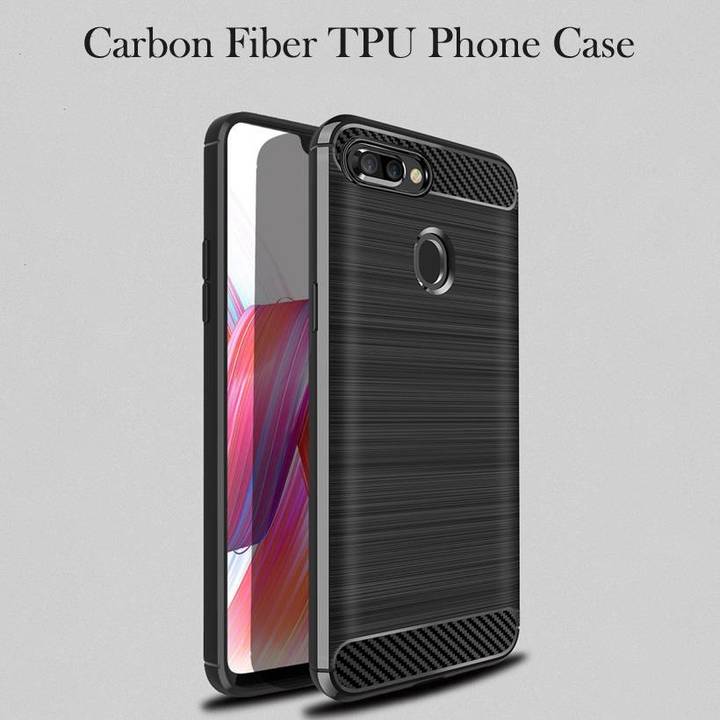For OPPO R9S R11 R11S plus Silicone Cover For A37 A39 A57 A59 A71 A79 A83 F3 F5 Carbon Fiber Case