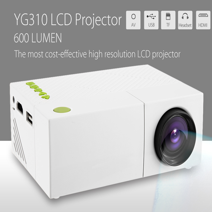 Portable LCD Projector HD Hometheater 1080P AV USB HDMI Video LED Mini Projector Smart Home Theater