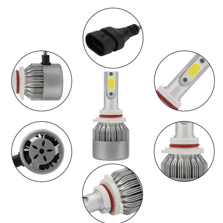 2PCS Auto Car LED Headlight Bulb Lamp H11 H7 H4 H1 H3 9005 9003 36W Car LED Headlight Waterproof Bulbs